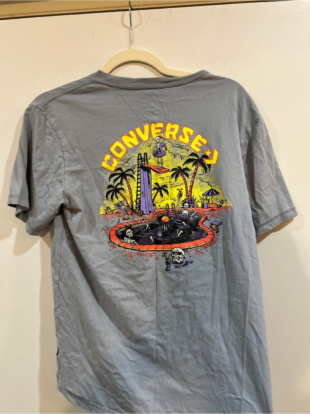 Converse Gray Logo Crewneck Tee - Picture 2 of 4